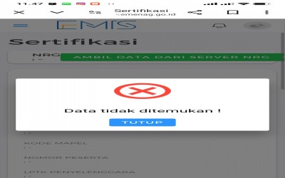 Solusi Mengatasi Gagal Ambil Data Dari Server NRG dari Simpatika ke EMIS 4.0